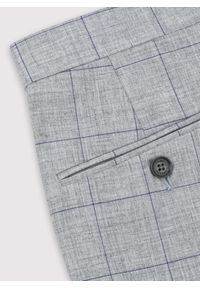 Pako Lorente - PAKO LORENTE – Szare garniturowe spodnie męskie w kratę. Okazja: na spotkanie biznesowe. Kolor: szary. Materiał: poliester, wiskoza, elastan. Styl: biznesowy, elegancki #7