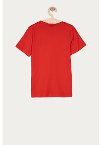 Calvin Klein - T-shirt dziecięcy 128-176 cm. Okazja: na co dzień. Kolor: czerwony. Materiał: bawełna, dzianina. Wzór: nadruk. Styl: casual #2