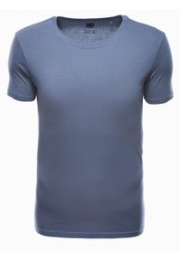 Ombre Clothing - Zestaw koszulek bawełnianych 3-pak - mix V1 Z30 - XXL. Kolor: czerwony. Materiał: bawełna. Wzór: jednolity. Sezon: lato. Styl: klasyczny