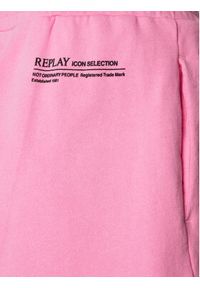 Replay Szorty sportowe W8047B.000.23650P Różowy Regular Fit. Kolor: różowy. Materiał: bawełna #6