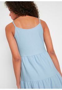 Sukienka shirtowa w optyce dżinsowej bonprix jasnoniebieski. Kolor: niebieski #5