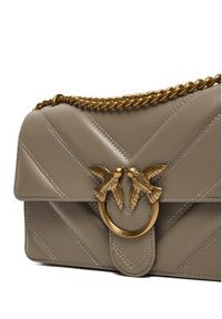 Pinko - PINKO Torebka Love One Classic Light Dc Al 25-26 PLTT 104549 A2OS Szary. Kolor: szary. Materiał: skórzane #5