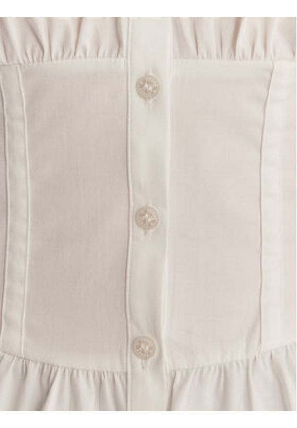 Guess Koszula W6GH97 W2412 Biały Regular Fit. Kolor: biały. Materiał: bawełna