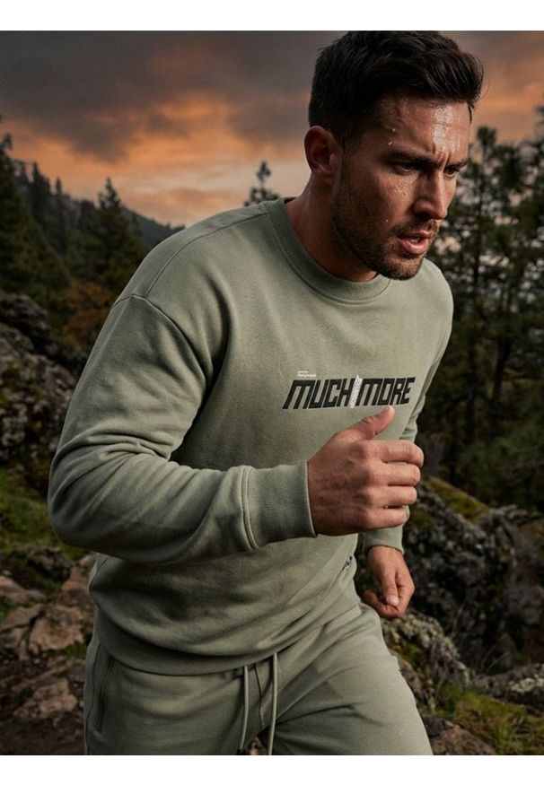 Sinsay - Bluza crewneck SNSY PERFORMANCE - zielony. Kolor: zielony