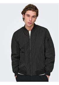 Only & Sons Kurtka bomber Joshua 22023287 Czarny Regular Fit. Kolor: czarny. Materiał: syntetyk #6