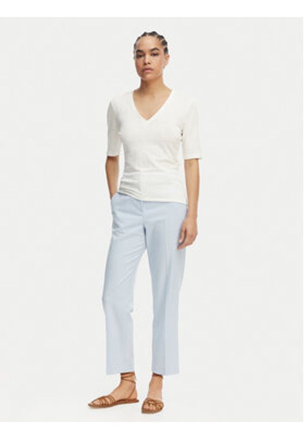 Weekend Max Mara Bluzka Opzione 2615941042 Biały Regular Fit. Kolor: biały. Materiał: len