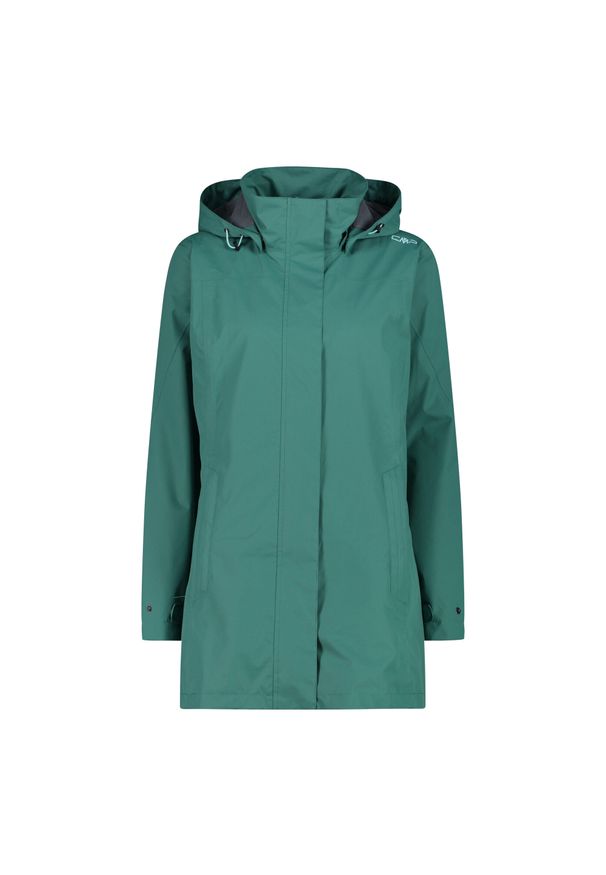 Płaszcz damski turystyczne CMP 39X6646. Kolor: zielony. Sport: turystyka piesza