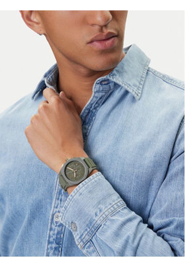 Armani Exchange Zegarek Sync AX4169 Zielony. Kolor: zielony