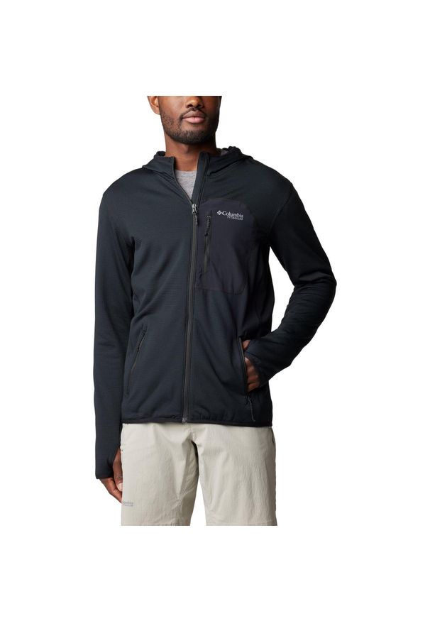 columbia - Bluza Sportowa Z Kapturem Męska Columbia Triple Canyon Grid Fleece. Typ kołnierza: kaptur. Kolor: czarny