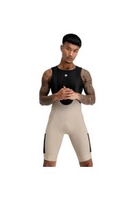 Spodenki rowerowe Gravel męskie SIROKO Rocket. Kolor: czarny, beżowy, wielokolorowy. Materiał: nylon. Sport: kolarstwo #1