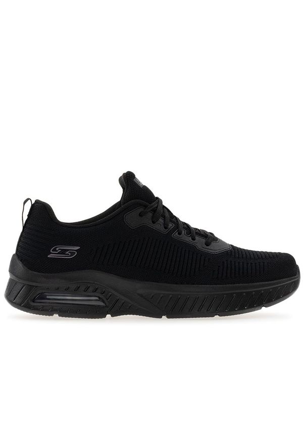 skechers - Buty męskie Skechers Squad Air Close Encounter 118200BBK - czarne. Okazja: na co dzień. Zapięcie: sznurówki. Kolor: czarny. Materiał: guma, materiał. Szerokość cholewki: normalna. Model: Skechers Sport