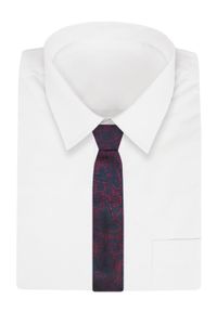 Alties - Klasyczny Męski Krawat - ALTIES - Ciemna Czerwień, Paisley. Kolor: czerwony. Materiał: tkanina. Wzór: paisley. Styl: klasyczny #2