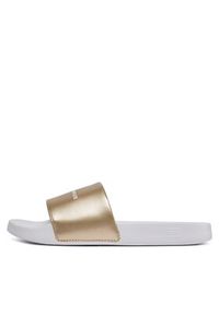 TOMMY HILFIGER - Tommy Hilfiger Klapki Metallic Pool Slide FW0FW07829 Biały. Kolor: biały #4