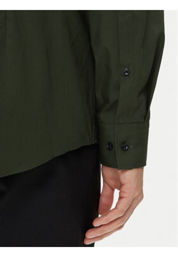 Hugo - HUGO Koszula Kenno 50289499 Zielony Slim Fit. Kolor: zielony. Materiał: bawełna