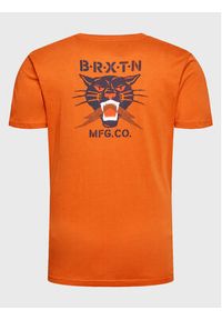 Brixton T-Shirt Sparks 16861 Pomarańczowy Regular Fit. Kolor: pomarańczowy. Materiał: bawełna