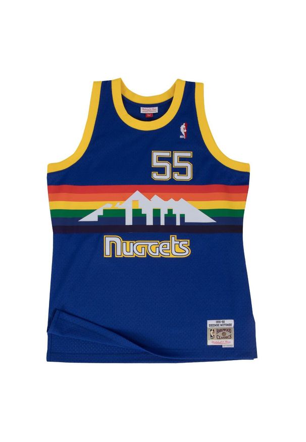 Mitchell & Ness - Koszulka NBA Denver Nuggets Dikembe Mutombo. Kolor: niebieski. Sport: koszykówka