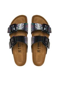 Birkenstock Klapki Sydney Cushion Buckle 1030932 Kolorowy. Materiał: skóra. Wzór: kolorowy