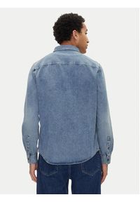 AMI PARIS Koszula jeansowa USH063.DE0056 Niebieski Regular Fit. Kolor: niebieski. Materiał: bawełna #4