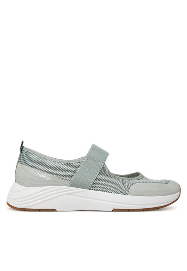 Rieker Sneakersy N8551-52 Zielony. Kolor: zielony. Materiał: materiał