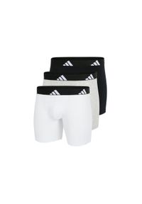 Adidas - Bokserki Active Flex Cotton 3 pak. Kolor: zielony, niebieski, wielokolorowy. Materiał: elastan, bawełna. Sport: fitness #1