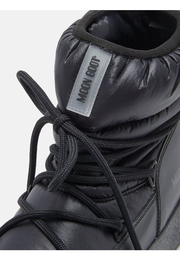 Śniegowce damskie Moon Boot LTRACK LOW NYLON WP. Kolor: czarny. Materiał: nylon