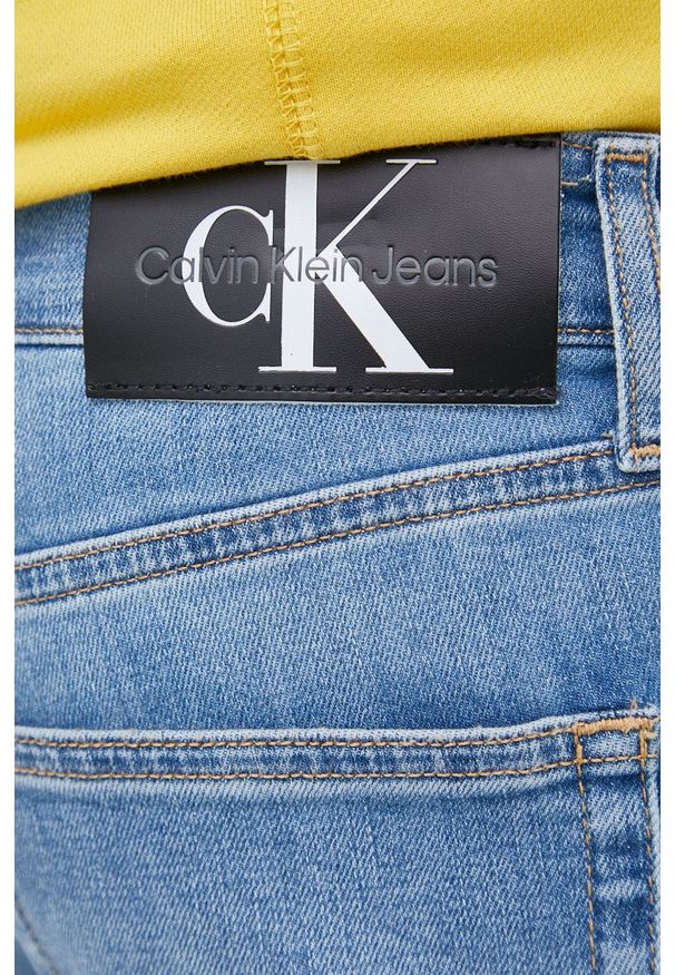Calvin Klein Jeans jeansy męskie. Kolor: niebieski