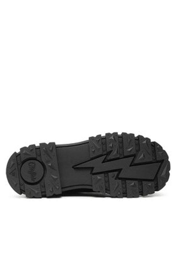 Buffalo Botki Aspha Zip 1622070 Czarny. Kolor: czarny. Materiał: skóra