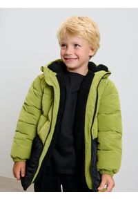 Sinsay - Kurtka puffer z kapturem - zielony. Typ kołnierza: kaptur. Kolor: zielony #1