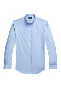 Polo Ralph Lauren Koszula 710929348009 Błękitny Slim Fit. Typ kołnierza: polo. Kolor: niebieski. Materiał: bawełna #5