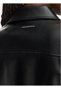 Karl Lagerfeld - KARL LAGERFELD Kurtka z imitacji skóry B3W14008 Czarny Regular Fit. Typ kołnierza: dekolt w karo. Kolor: czarny. Materiał: skóra #2
