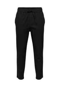 Only & Sons Spodnie materiałowe 22024966 Czarny Tapered Fit. Kolor: czarny. Materiał: bawełna #4