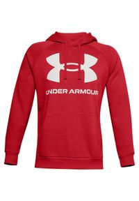 Bluza fitness męska Under Armour Rival Fleece Big Logo HD. Kolor: czerwony. Sport: fitness #1