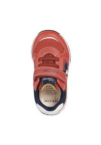 Geox - Buty dziecięce. Nosek buta: okrągły. Zapięcie: rzepy. Kolor: czerwony. Materiał: syntetyk, materiał, skóra, guma. Szerokość cholewki: normalna #7