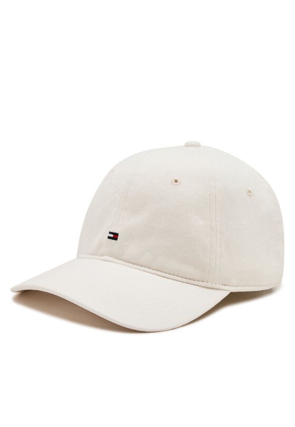 TOMMY HILFIGER - Tommy Hilfiger Czapka z daszkiem Flag '85 Soft 6 Panel Cap AM0AM12531 Biały. Kolor: biały. Materiał: materiał