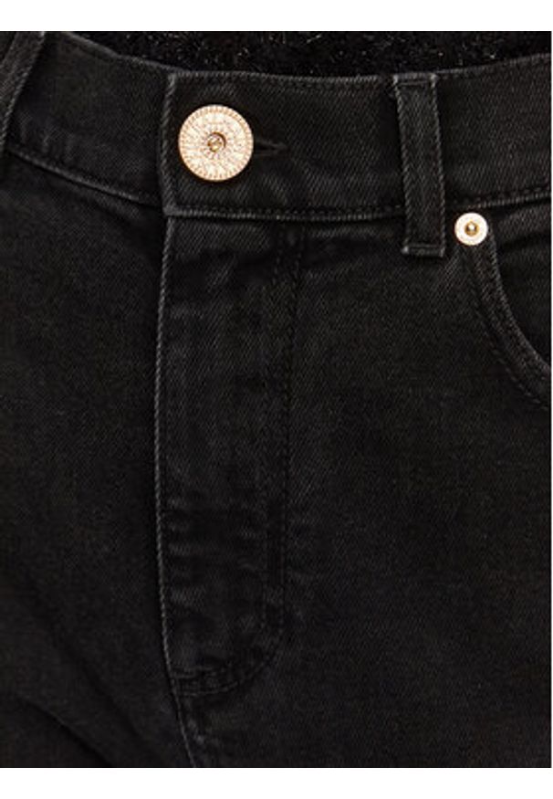Balmain Jeansy DF1MG007DB67 Czarny Slim Fit. Kolor: czarny