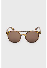 Pieces okulary przeciwsłoneczne damskie kolor brązowy. Kształt: okrągłe. Kolor: brązowy #3