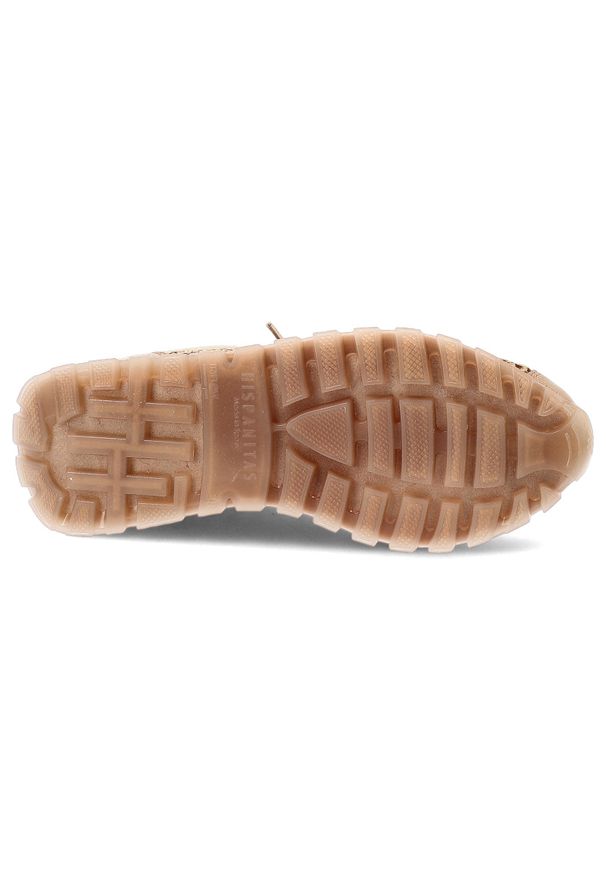 Sneakersy damskie Hispanitas, ze skóry naturalnej z tekstylnymi wstawkami ażurowymi klasyczne sznurowanie i zaokrąglony nosek, beżowe, RHV264741 Bole. Okazja: na co dzień. Zapięcie: sznurówki. Kolor: beżowy. Materiał: skóra. Szerokość cholewki: normalna. Wzór: ażurowy. Sezon: lato. Styl: klasyczny