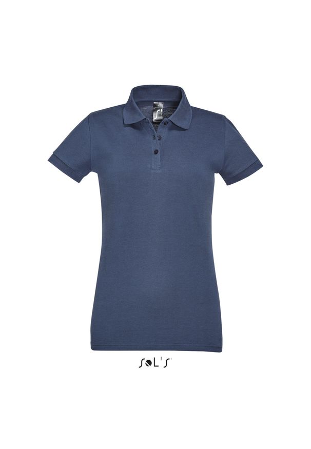 SOL'S - Damska koszulka polo Sol's Perfect. Typ kołnierza: polo. Kolor: wielokolorowy, niebieski, szary
