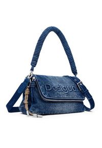 Desigual Torebka Half Logo 25SAXD23 Niebieski. Kolor: niebieski #5
