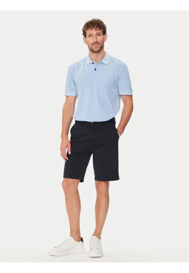 BOSS - Boss Polo Prime 50507813 Niebieski Regular Fit. Typ kołnierza: polo. Kolor: niebieski. Materiał: bawełna