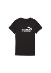Puma - Damska koszulka ESS No. 1 Logo PUMA. Kolor: biały, wielokolorowy, czarny. Materiał: guma. Wzór: nadruk. Sport: fitness, bieganie #1
