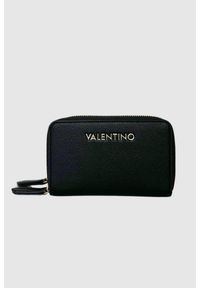 Valentino by Mario Valentino - VALENTINO Średni czarny portfel Arcadia Zip Around Wallet. Kolor: czarny