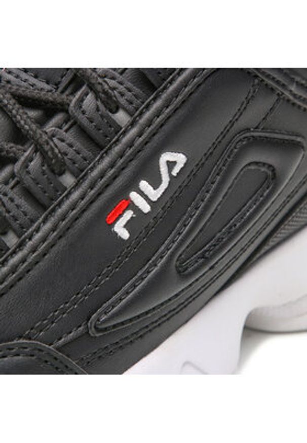 Fila Sneakersy Disruptor Teens FFT0029.80010 Czarny. Kolor: czarny. Materiał: skóra