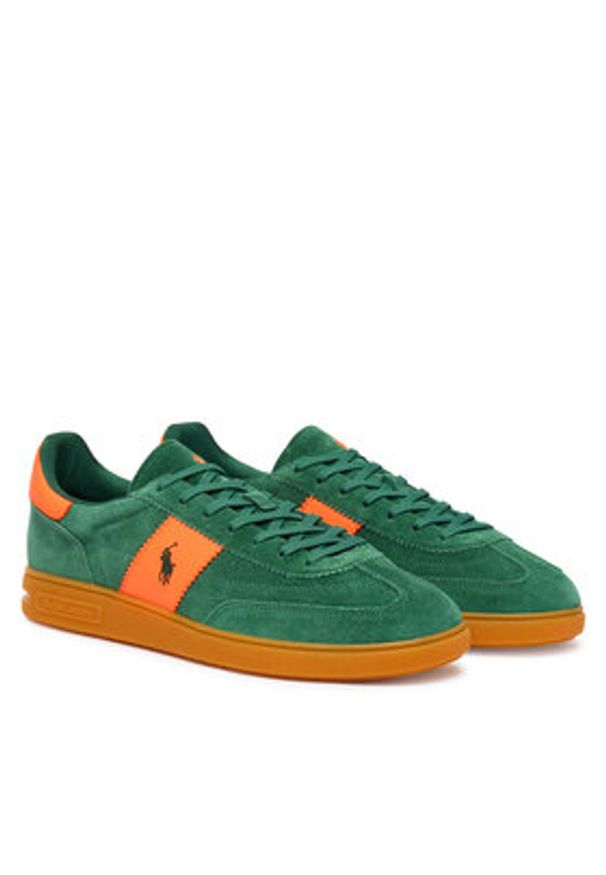 Polo Ralph Lauren Sneakersy 809P07172002 Zielony. Kolor: zielony. Materiał: zamsz, skóra