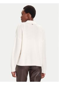 Liu Jo Sweter MF5038 MS009 Biały Regular Fit. Kolor: biały. Materiał: wełna