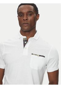 Barbour Polo Corpatch MML1071WH11 Biały Tailored Fit. Typ kołnierza: polo. Kolor: biały. Materiał: bawełna #5