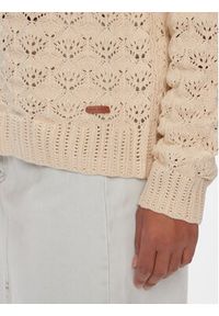 Pepe Jeans Sweter Grace PL702105 Biały Regular Fit. Kolor: biały. Materiał: bawełna