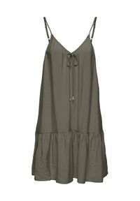only - ONLY Sukienka letnia Misara 15373962 Zielony ciemny Regular Fit. Kolor: zielony. Materiał: wiskoza. Sezon: lato #1