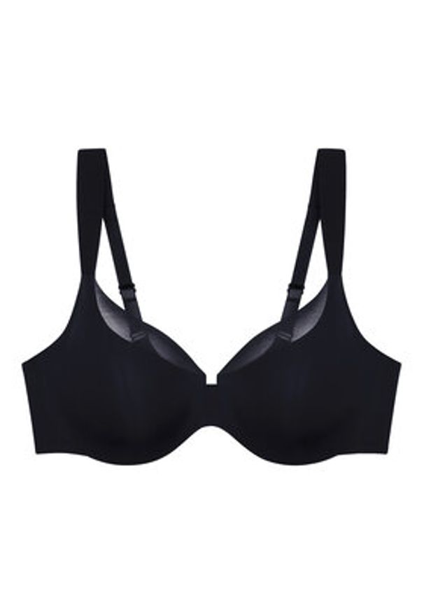 Triumph Biustonosz z fiszbiną Illusion Curve 10224856 Czarny. Kolor: czarny. Materiał: syntetyk