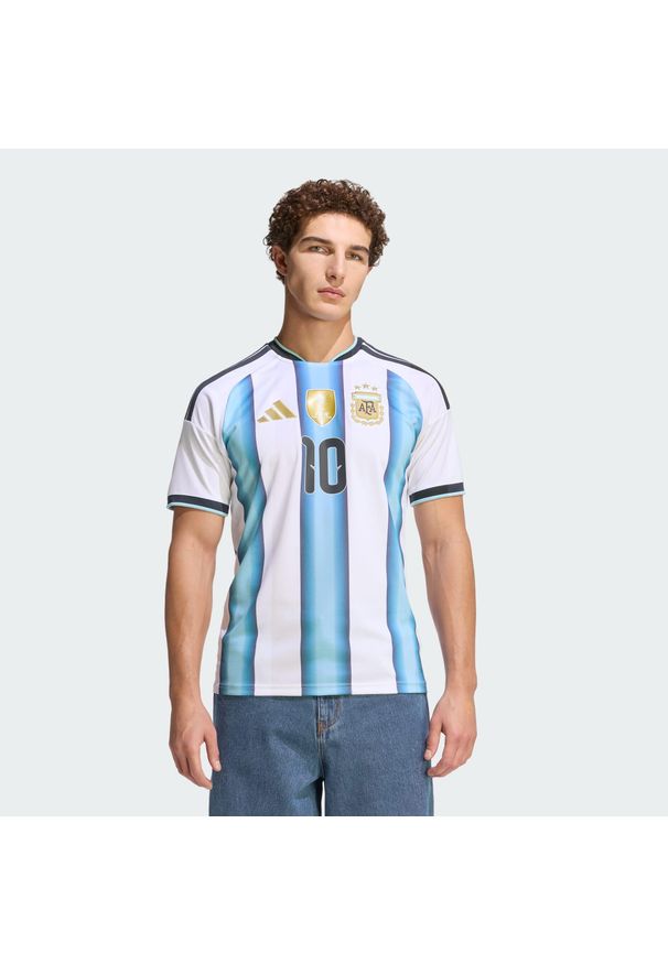 Adidas - Koszulka Argentina 26 Home Messi. Kolor: wielokolorowy, niebieski, biały. Technologia: ClimaCool (Adidas). Sport: piłka nożna
